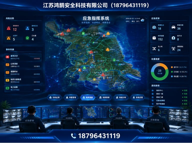 六安消防通信指挥展示图